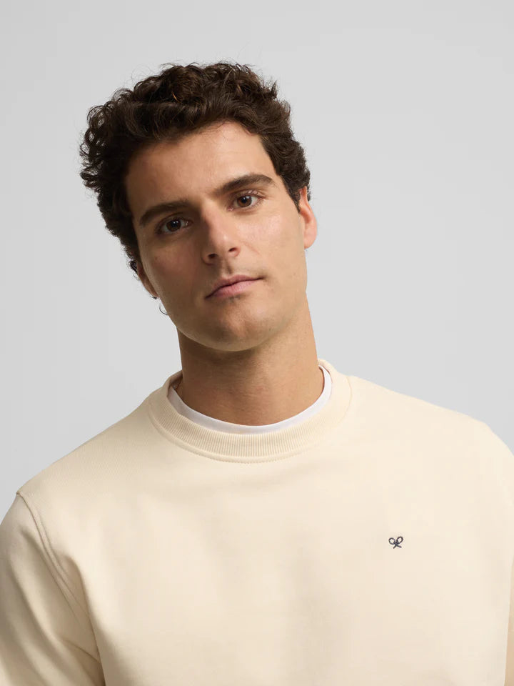 SUDADERA SILBON RAQUETA ETNICA - CREMA