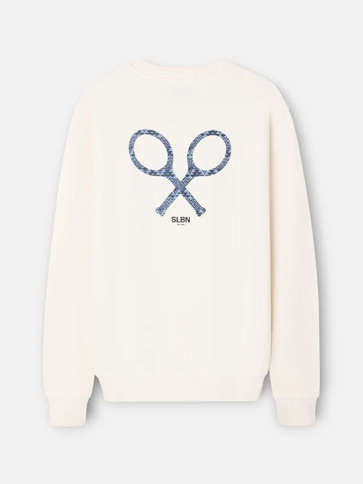 SUDADERA SILBON RAQUETA ETNICA - CREMA