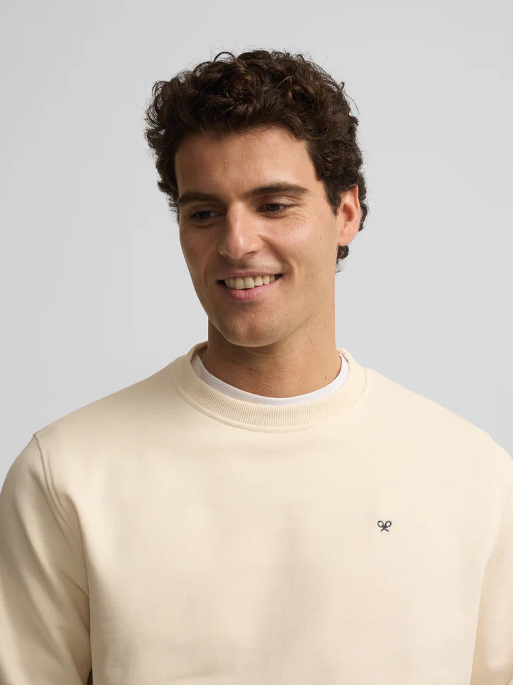 SUDADERA SILBON RAQUETA ETNICA - CREMA