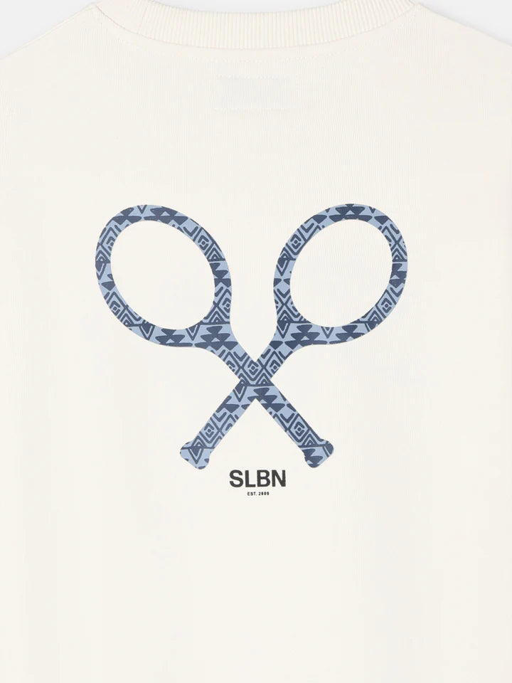 SUDADERA SILBON RAQUETA ETNICA - CREMA