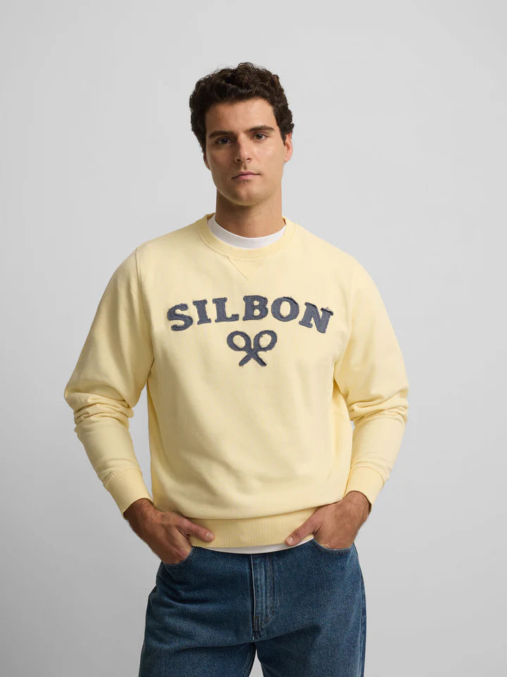 SUDADERA SILBON RAQUETA MEDIA - AMARILLO