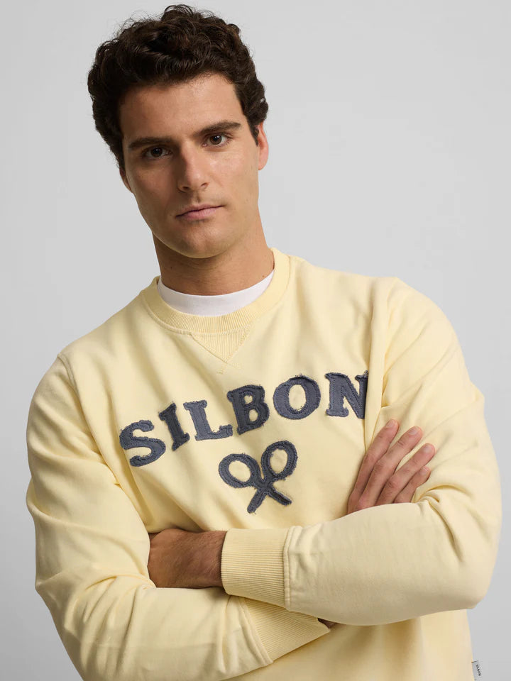 SUDADERA SILBON RAQUETA MEDIA - AMARILLO
