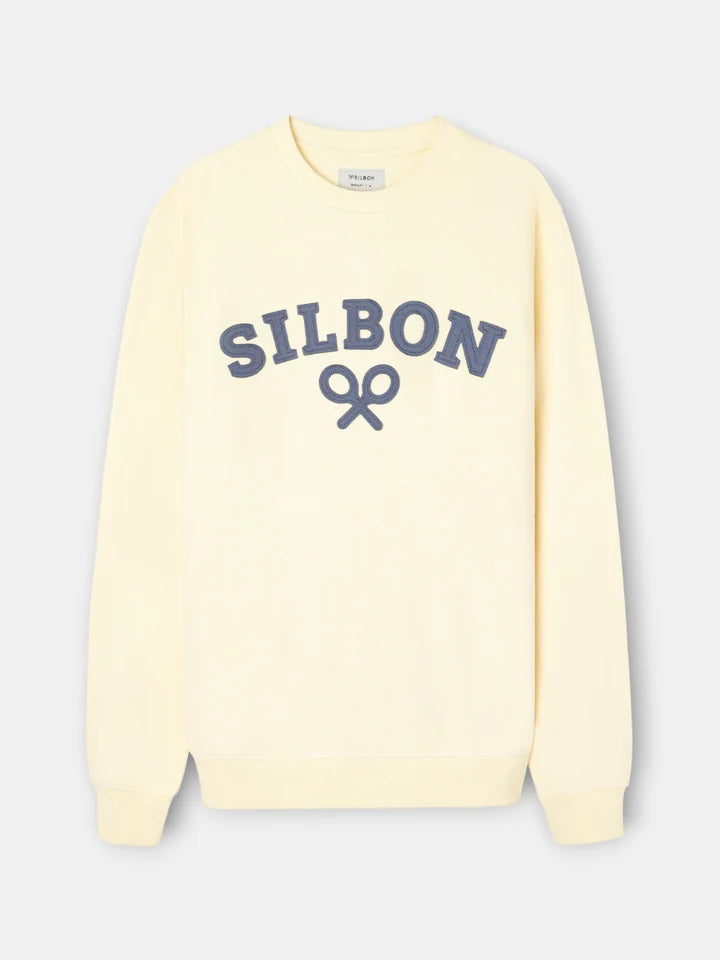 SUDADERA SILBON RAQUETA MEDIA - AMARILLO