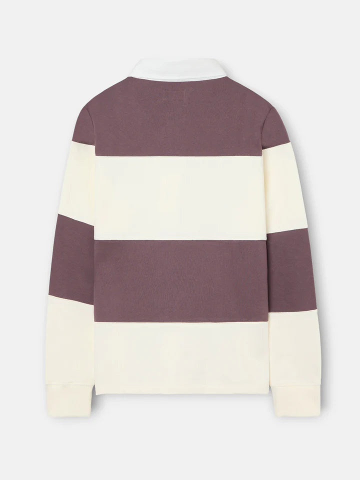 SUDADERA CUELLO POLO  RAYA SILBON - BURDEOS