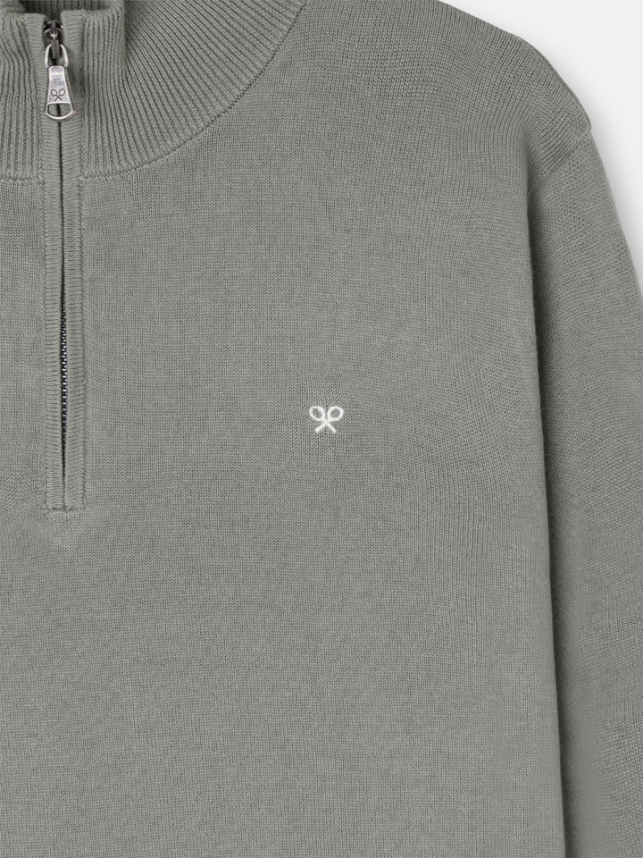JERSEY SILBON MEDIA CREMALLERA - VERDE