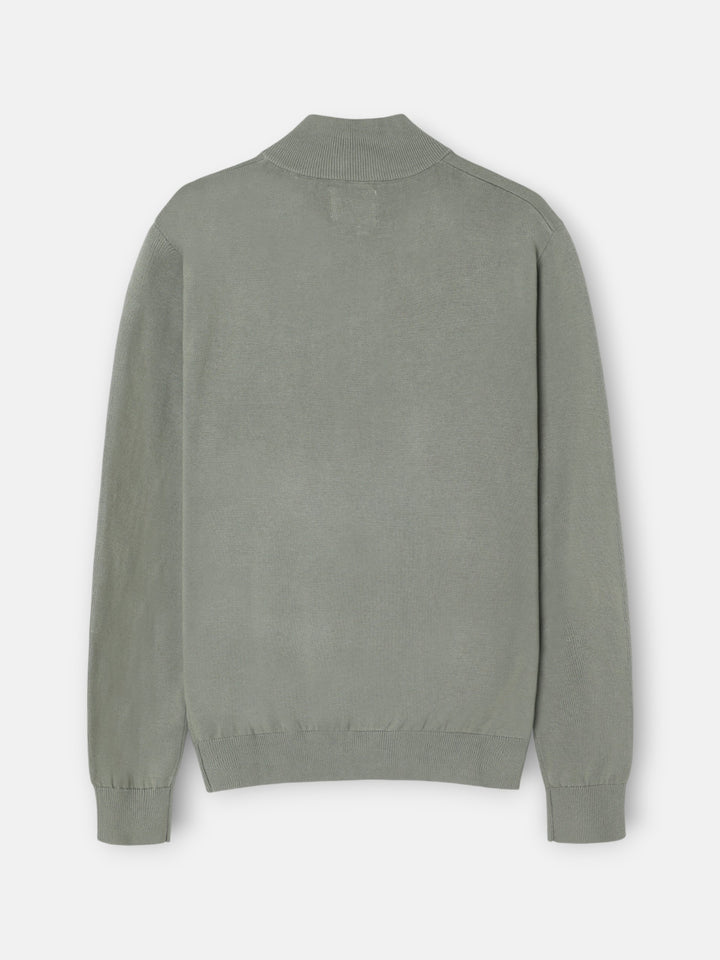 JERSEY SILBON MEDIA CREMALLERA - VERDE