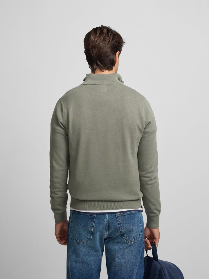 JERSEY SILBON MEDIA CREMALLERA - VERDE