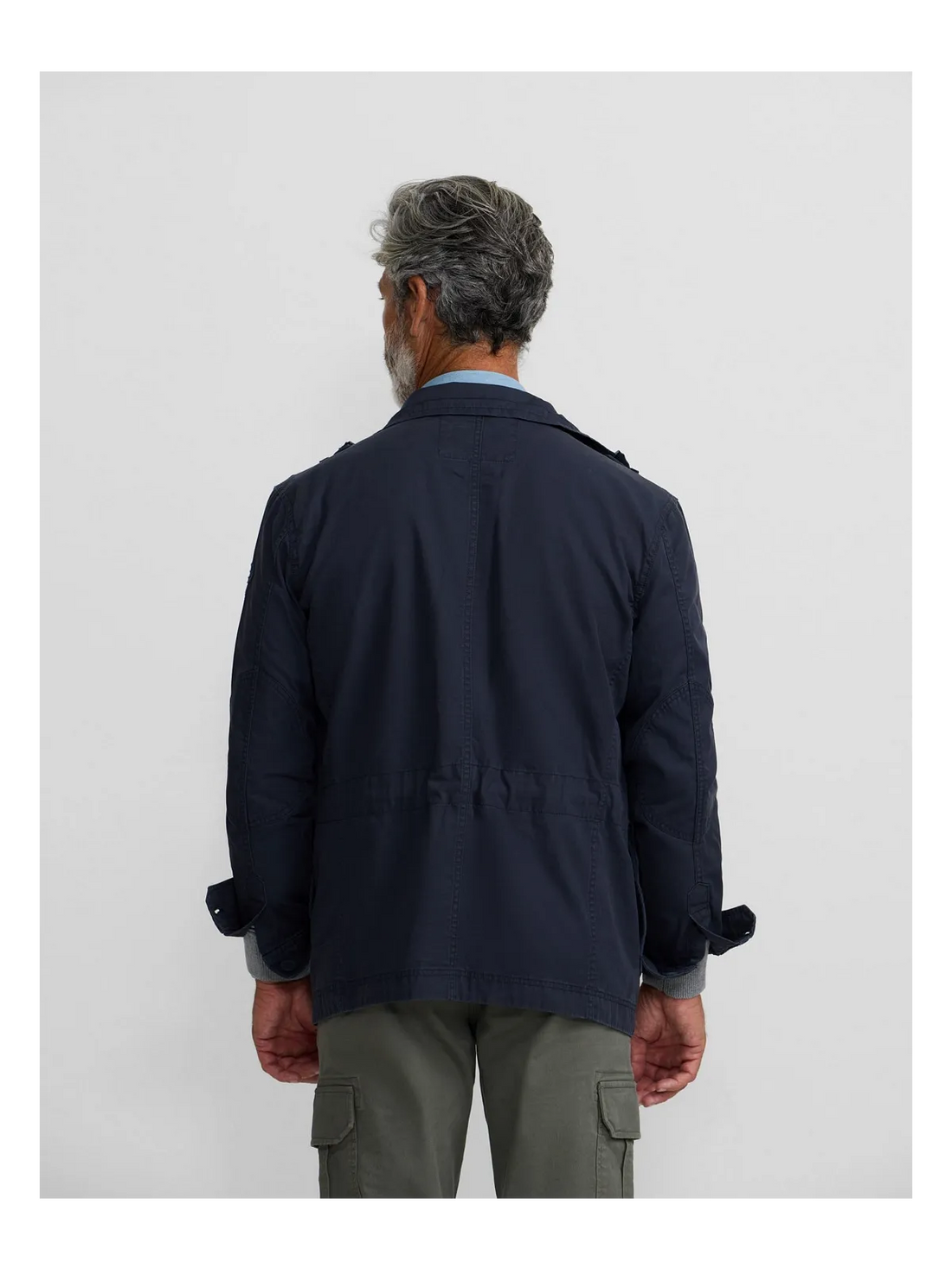 CHAQUETA SILBON MILITAR - MARINO