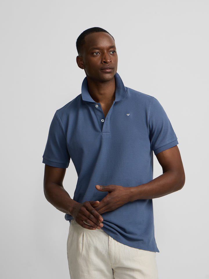 POLO SILBON CLASICO - AZUL