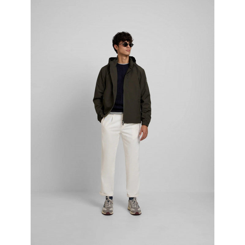 CHAQUETA SILBON CORTAVIENTOS CAPUCHA - VERDE