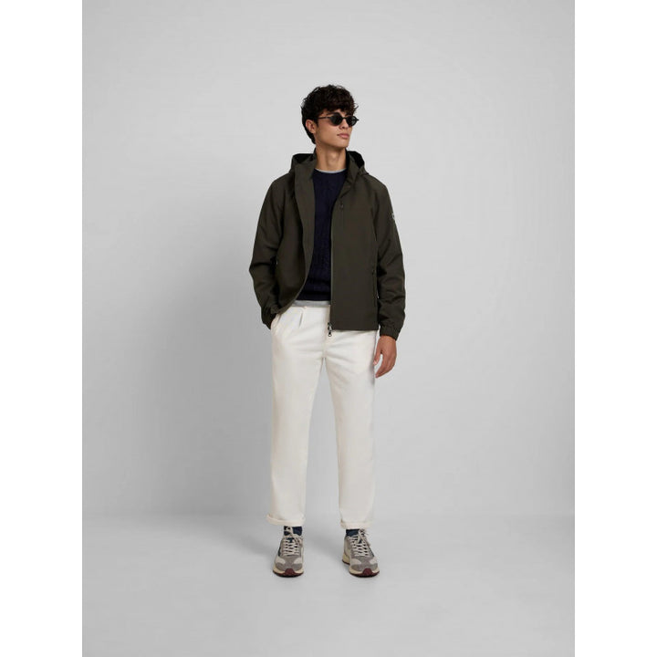 CHAQUETA SILBON CORTAVIENTOS CAPUCHA - VERDE