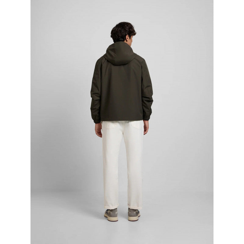 CHAQUETA SILBON CORTAVIENTOS CAPUCHA - VERDE
