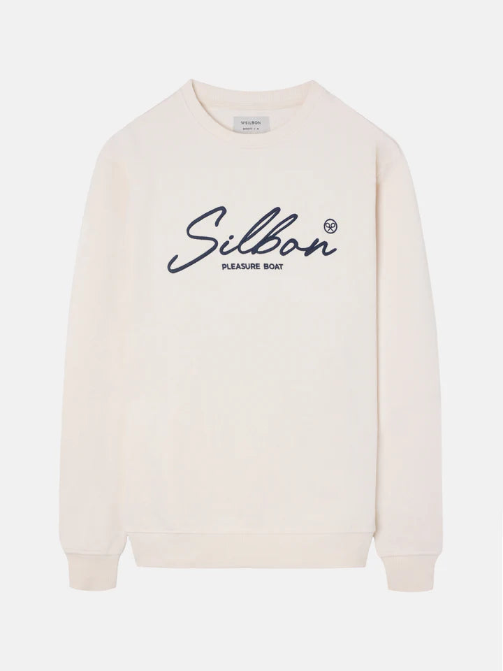 SUDADERA PLEASE SILBON - CREMA