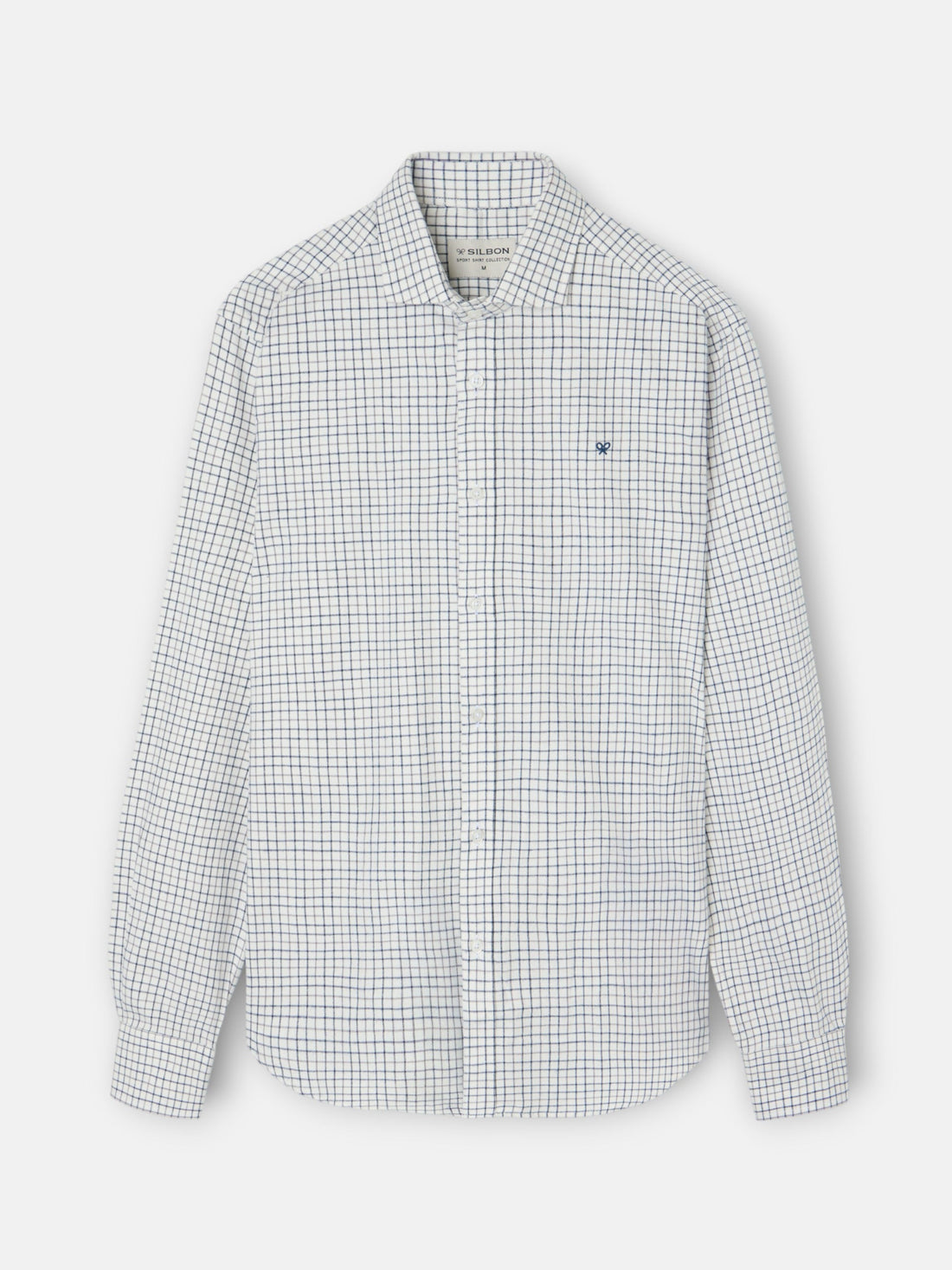 camisa silbon cuadro bicolor - MARINO