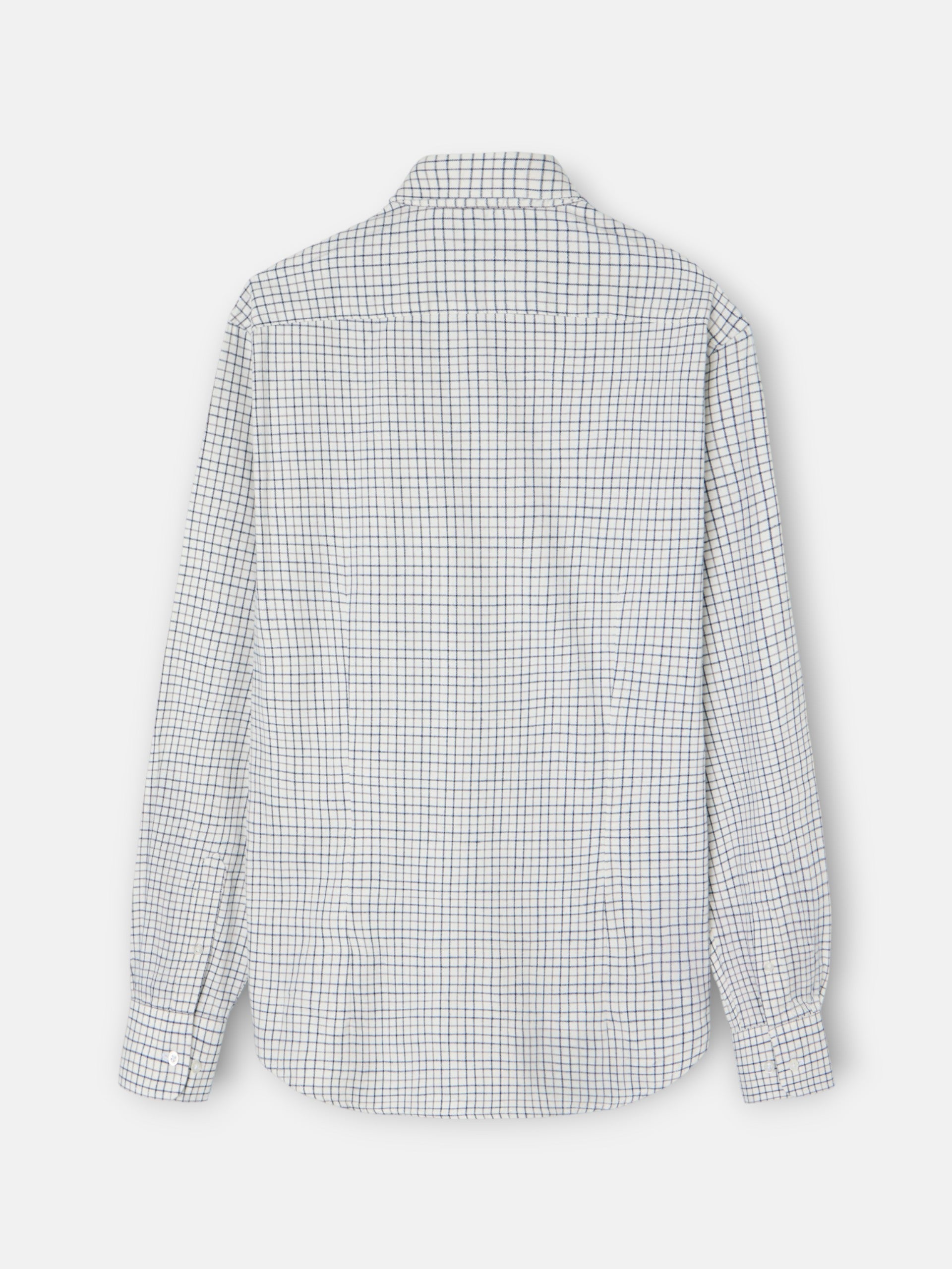 camisa silbon cuadro bicolor - MARINO