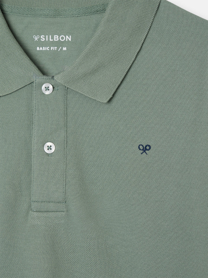 POLO SILBON LISO - VERDE