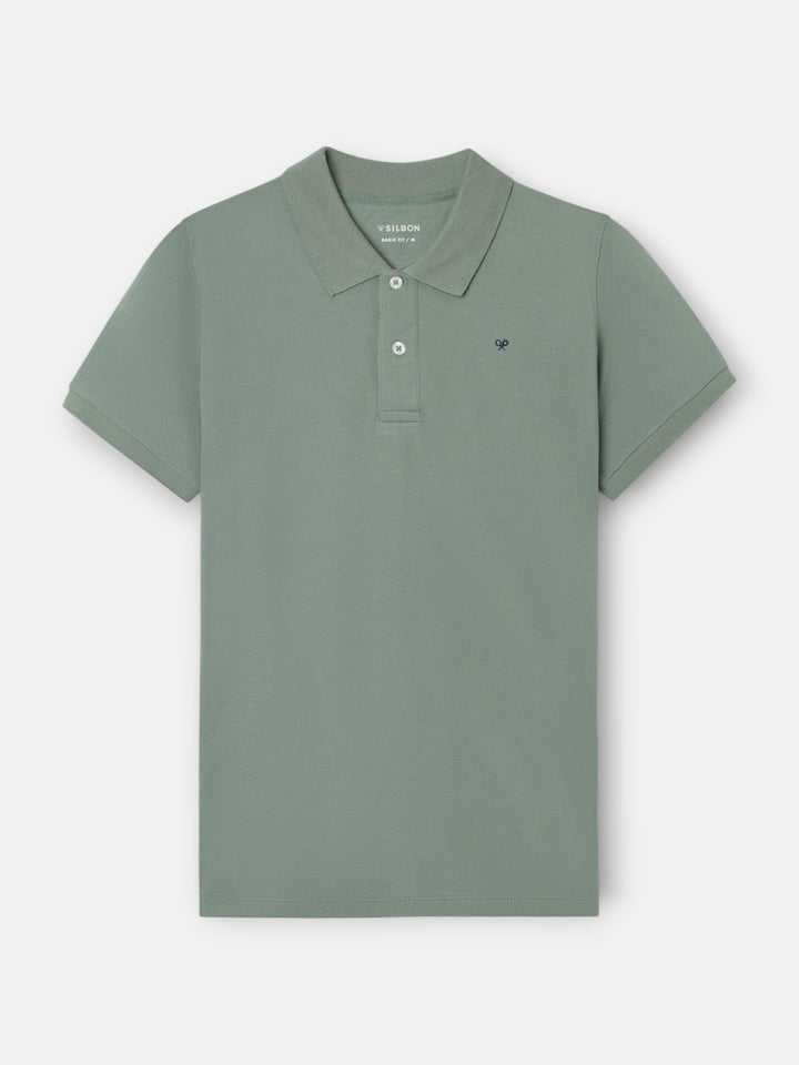 POLO SILBON LISO - VERDE