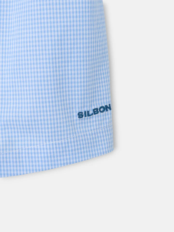 CALZONCILLO SILBON MINI CUADRO - CELESTE