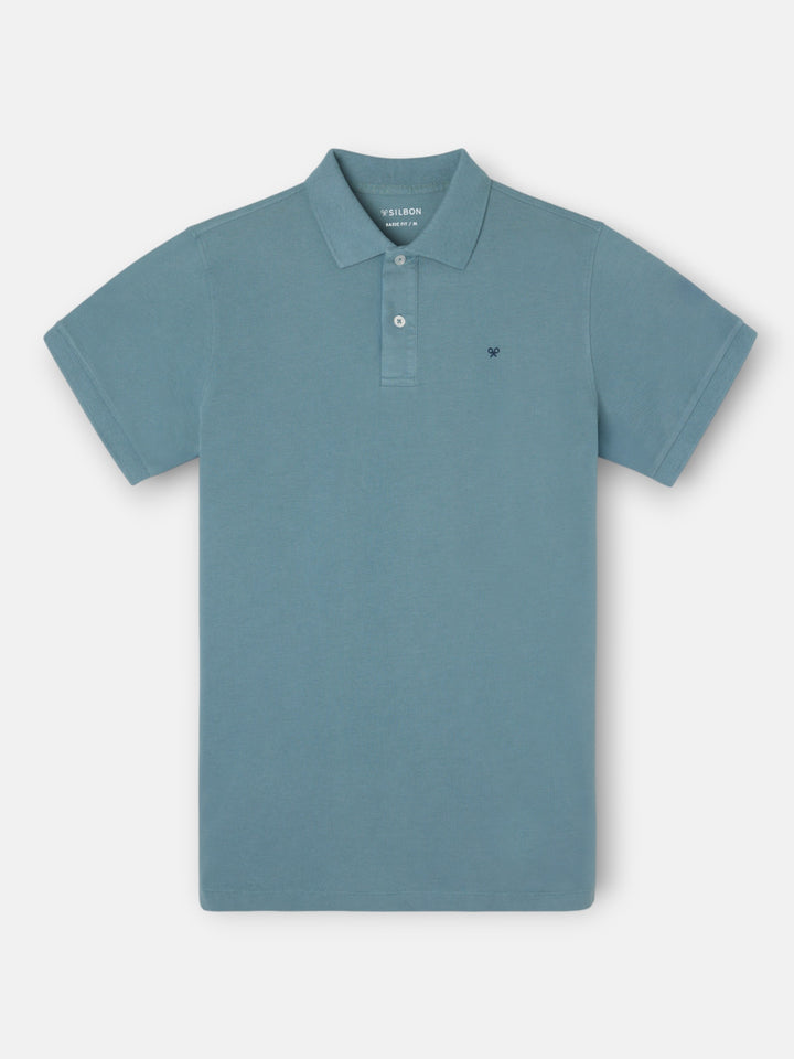 POLO CLASICO LISO PETROLEO