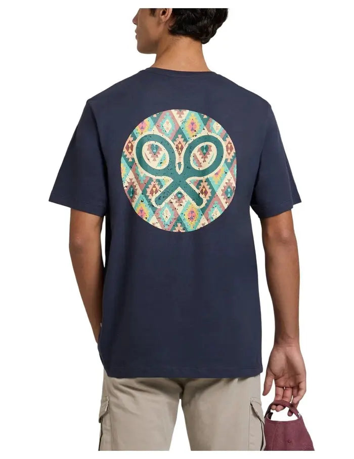 CAMISETA SILBON CIRCULO ETNICO - MARINO