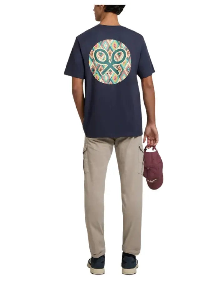 CAMISETA SILBON CIRCULO ETNICO - MARINO