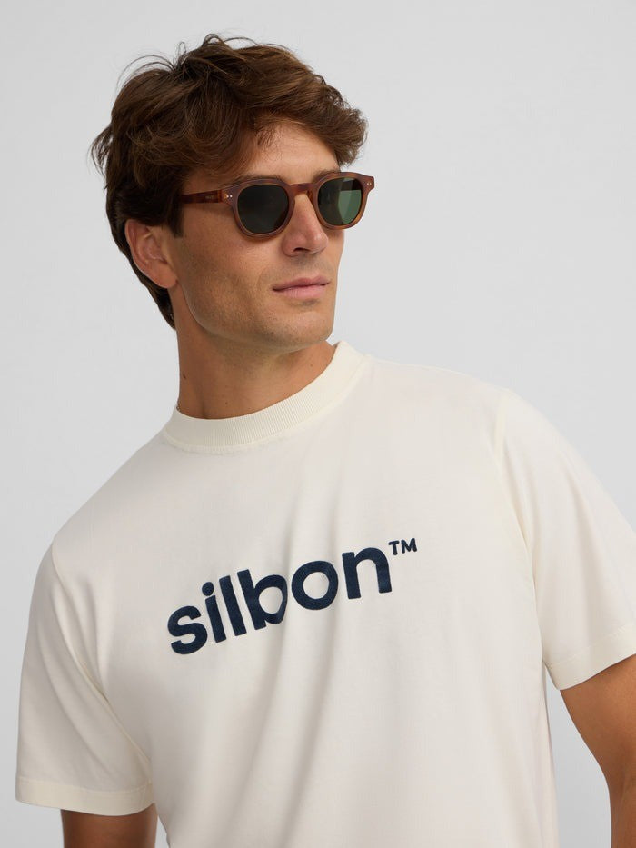 CAMISETA SILBON FLOCK - BEIGE