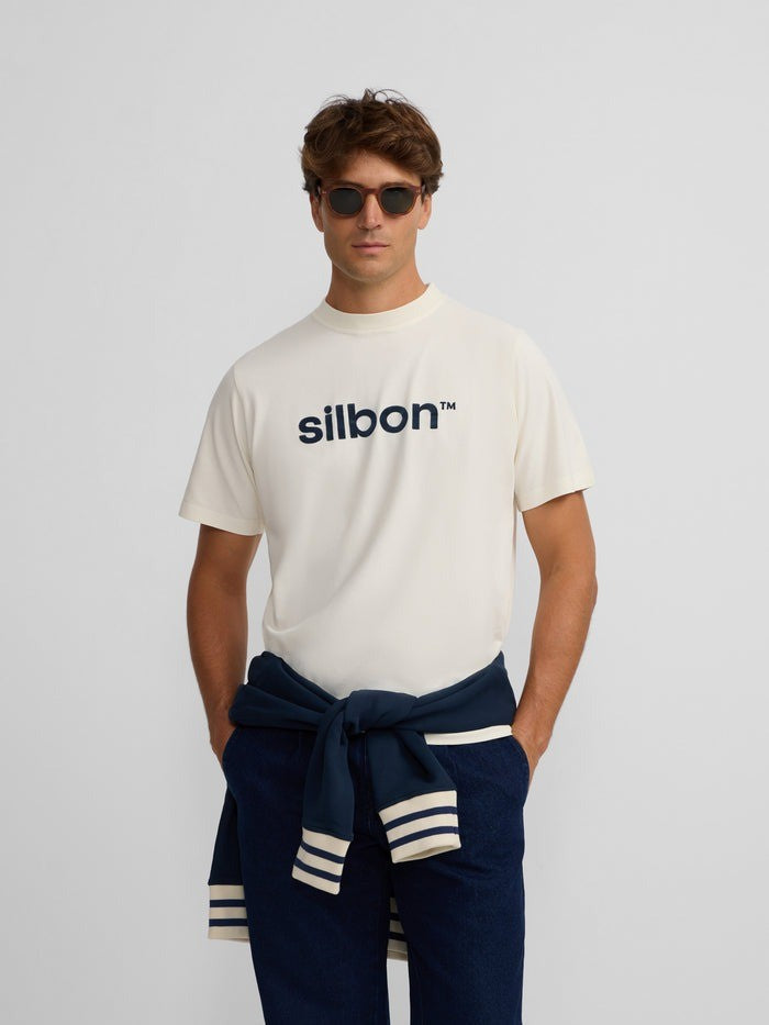 CAMISETA SILBON FLOCK - BEIGE