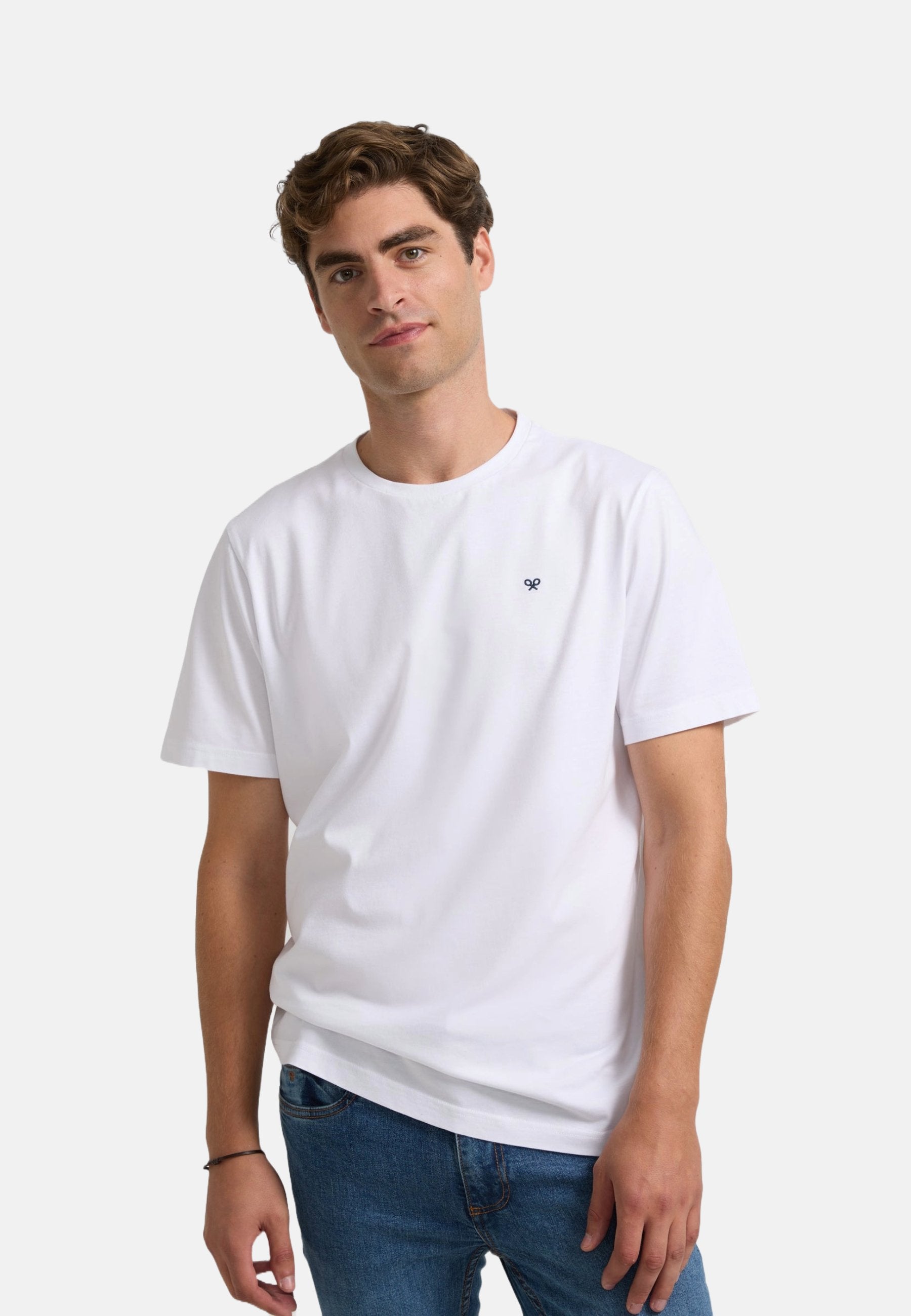 CAMISETA SILBON CIRCULO ETNICO - BLANCO