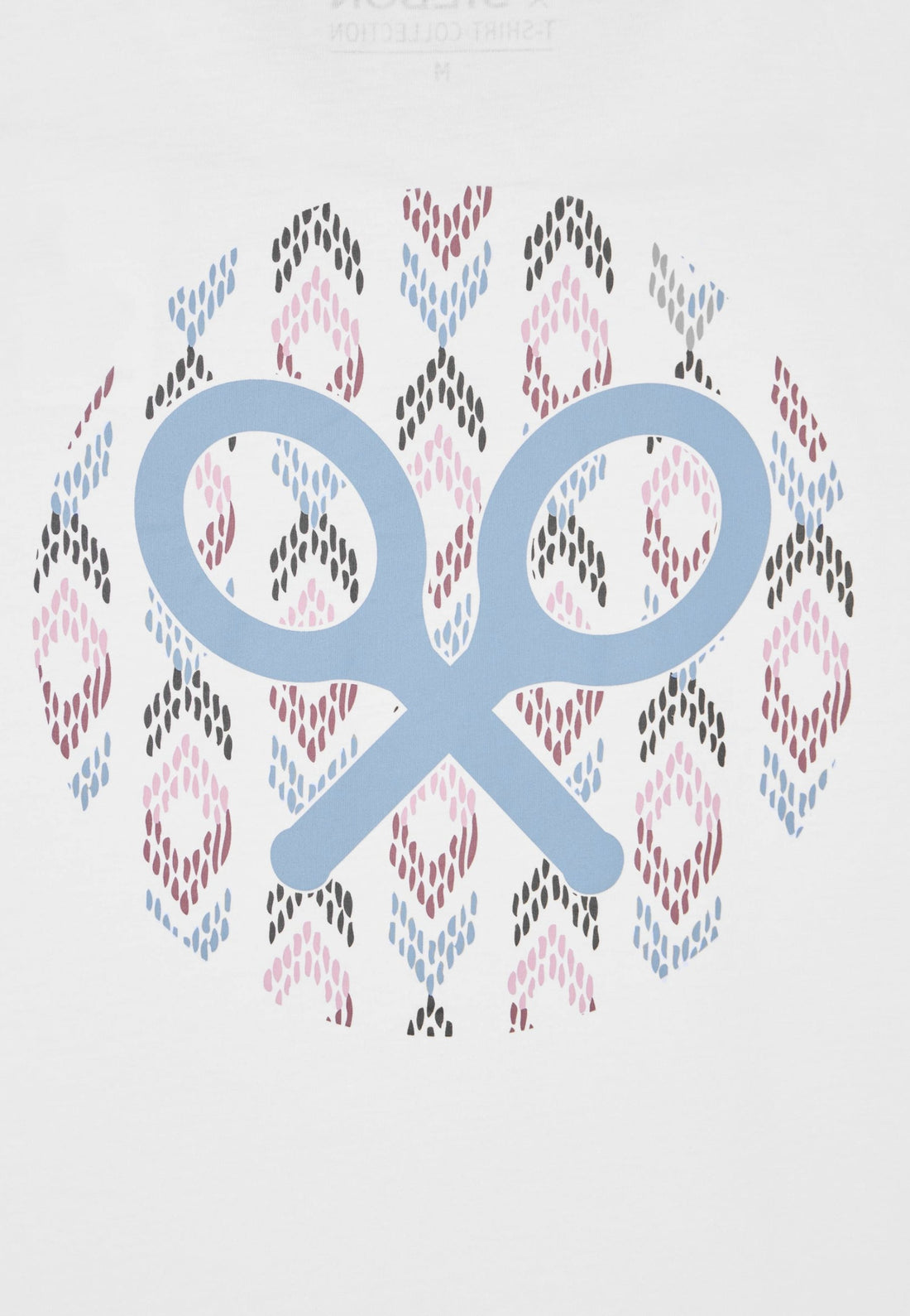 CAMISETA SILBON CIRCULO ETNICO - BLANCO