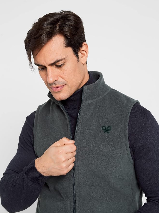 CHALECO SILBON POLAR CLASICO - VERDE
