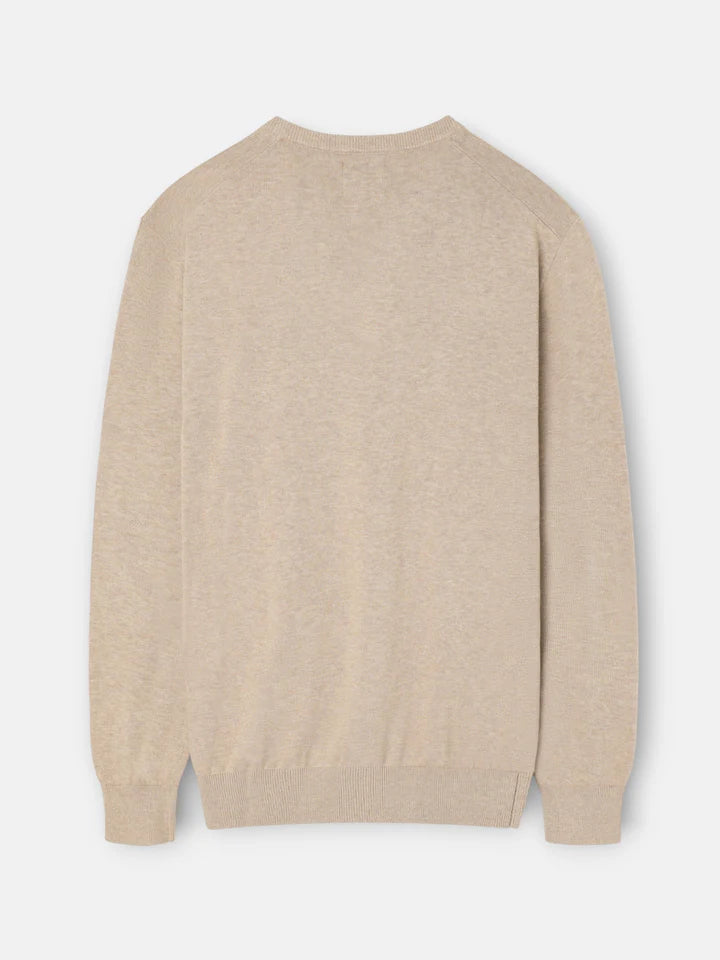 JERSEY SILBON PICO - BEIGE
