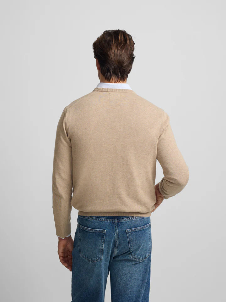 JERSEY SILBON PICO - BEIGE