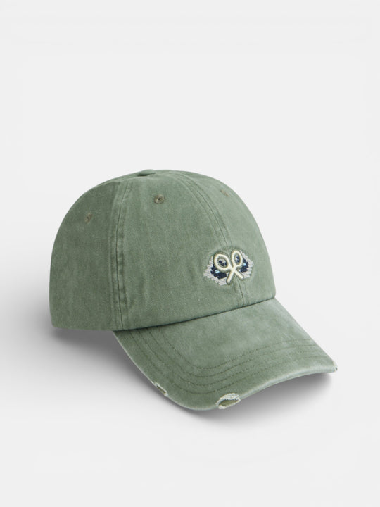GORRA SILBON RAQUETA ETNICA - VERDE