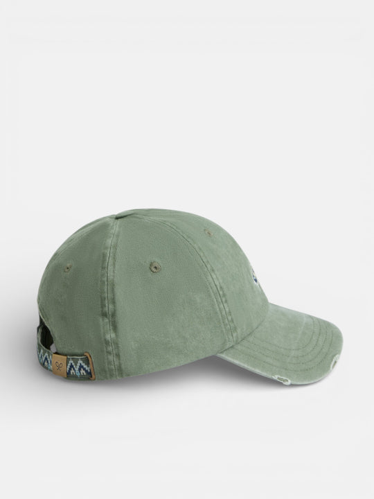 GORRA SILBON RAQUETA ETNICA - VERDE