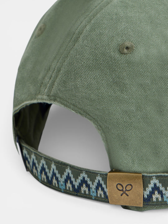 GORRA SILBON RAQUETA ETNICA - VERDE