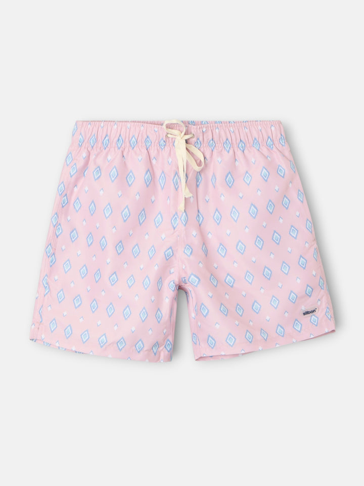 BAÑADOR SILBON ROMBOS SB - CORAL