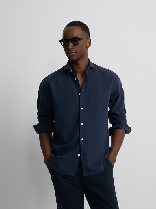CAMISA SILBON SPORT LINO - MARINO