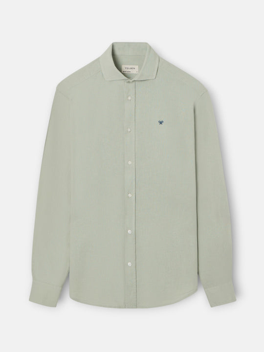 CAMISA SILBON SPORT LINO - VERDE MEDIO